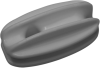 Eckisolator und Abspannisolator WI 120 grau, aus Polyamid